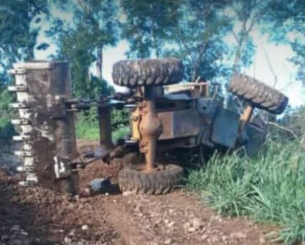 Joven muere aplastado por tractor en Amambay - Nacionales - ABC Color