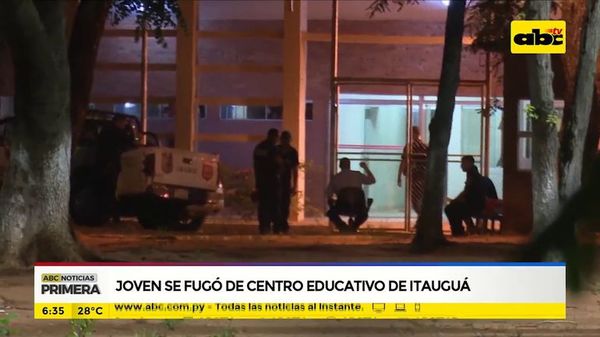 Joven se fugó de Centro Educativo de Itauguá - ABC Noticias - ABC Color