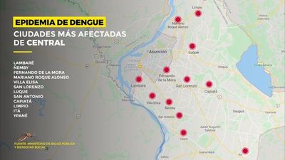 Dengue: cuatro muertes bajo lupa y 130 personas internadas - Nacionales - ABC Color
