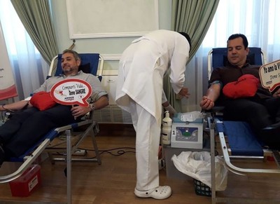 Mario Abdo y miembros de su gabinete se sumaron a la campaña de donación de sangre