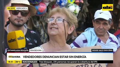 Vendedores del Mercado 4 denuncian estar sin energía eléctrica - ABC Noticias - ABC Color
