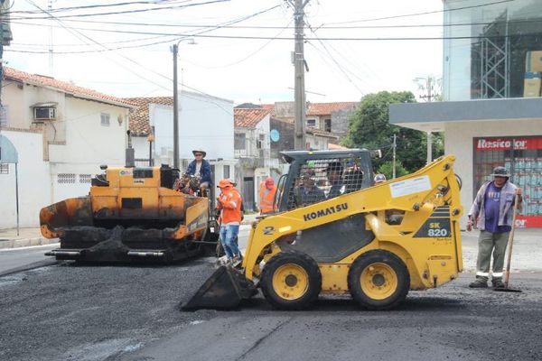 Pavimento de calle Antequera ya avanza en un 50% - Nacionales - ABC Color