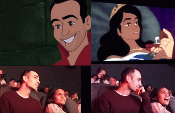 ¡Al estilo de la Bella Durmiente! La original propuesta de matrimonio de un cineasta