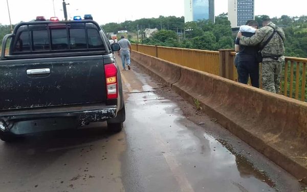 Agente de GEO salvó la vida a un hombre que intentó suicidarse