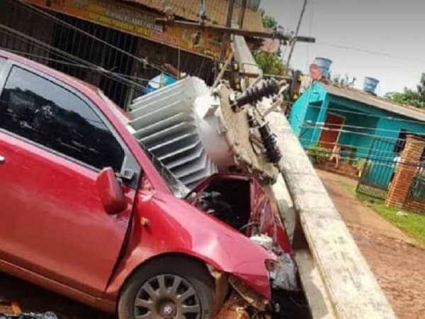 Conductor deja sin energía eléctrica a un sector del km 10 Acaray de CDE