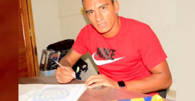 Jorge firmó y ya es jugador de Luqueño