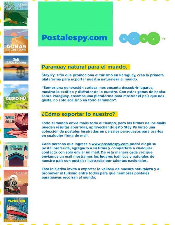 Para mostrar un pedacito de Paraguay al mundo