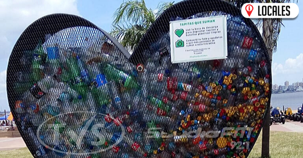 Llenan primer Ecopunto Corazón de la Campaña de «Tapitas que Suman»