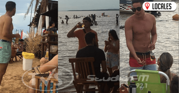 Bañistas ingresan con botellas de vidrios en las playas de Encarnación