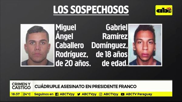 Cuádruple asesinato en Presidente Franco - Crimen y castigo - ABC Color