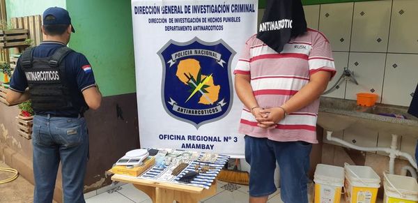 Presunto microtraficante es detenido tras allanamiento en PJC - Nacionales - ABC Color