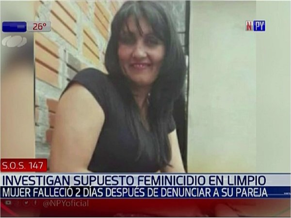 Fiscalía investiga un presunto caso de feminicidio en Limpio