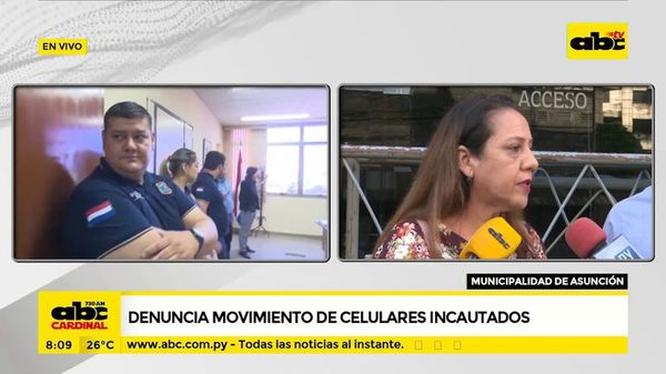 Denuncian movimiento de celulares incautados - ABC Noticias - ABC Color