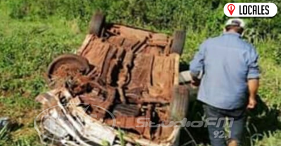 Un sujeto quedó con lesiones tras protagonizar un accidente sobre la ruta sexta