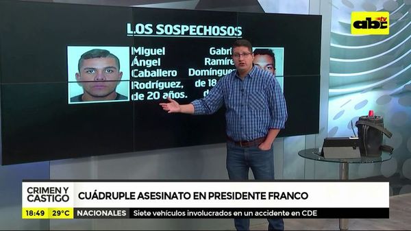 Cuádruple asesinato en Presidente Franco - Crimen y castigo - ABC Color
