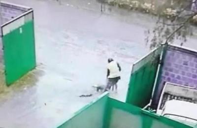 Brutal asalto : mujer es pateada y arrastrada - SNT