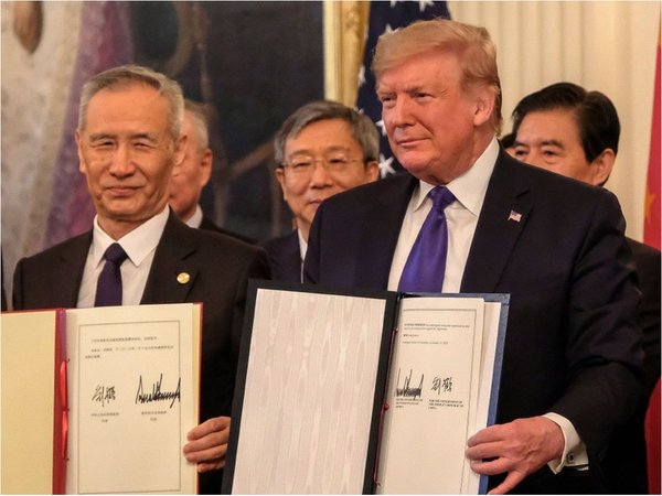 Acuerdo entre EEUU y China alivia economía del mundo