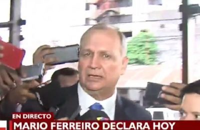 "Estoy tranquilo", afirma Ferreiro al presentarse en Fiscalía