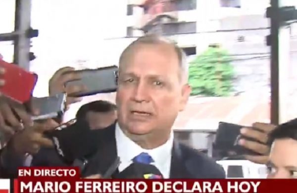 "Estoy tranquilo", afirma Ferreiro al presentarse en Fiscalía