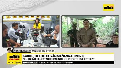 Padres de Edelio irán mañana al monte - ABC Noticias - ABC Color