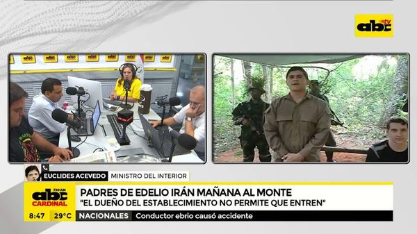 Padres de Edelio irán mañana al monte - ABC Noticias - ABC Color