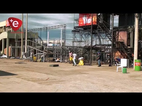 EJECUTAN MEJORAS EN EL SAMBÓDROMO ENCARNACENO