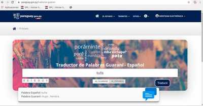 Secretaría dispone de traductor online guaraní – castellano | .::Agencia IP::.