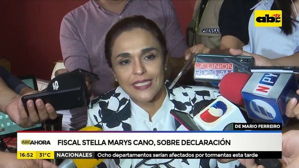 Fiscala Stella Mary Cano sobre declaración de Ferreiro - ABC Noticias - ABC Color
