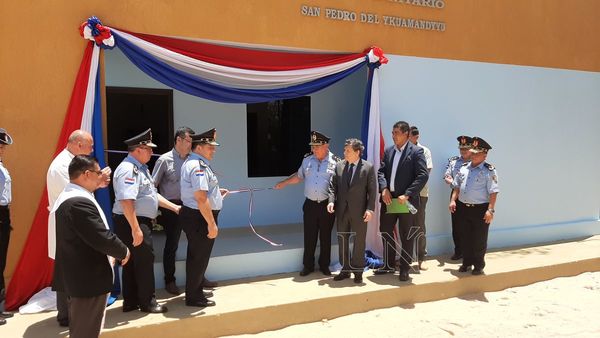 San Pedro: inauguran local sanitario y salón auditorio en puesto policial