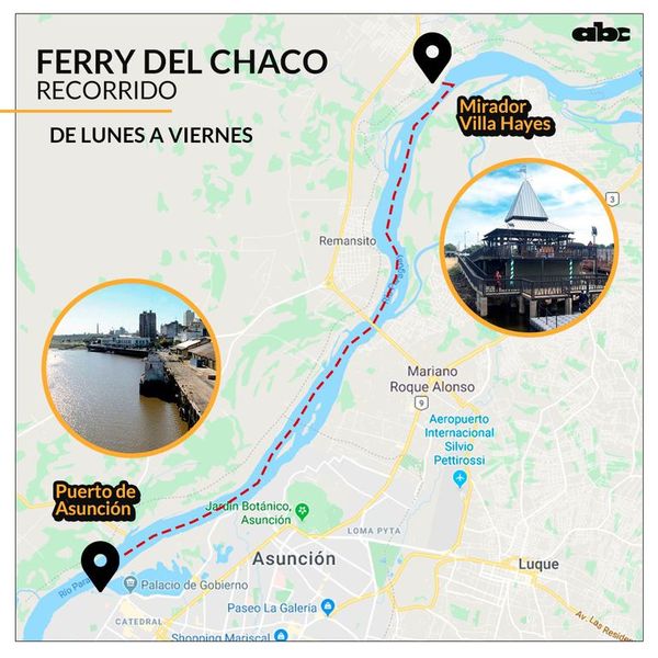 Ferry del Chaco ko’êrõ guive omba’apo jeýta pasajeroluérape guarãnte - ABC Remiandu - ABC Color