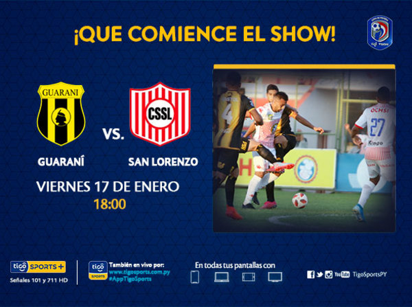Guaraní y San Lorenzo abren la temporada 2020