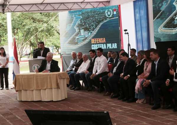 Gobierno firmó contrato para construir esperada defensa costera para Pilar | .::Agencia IP::.
