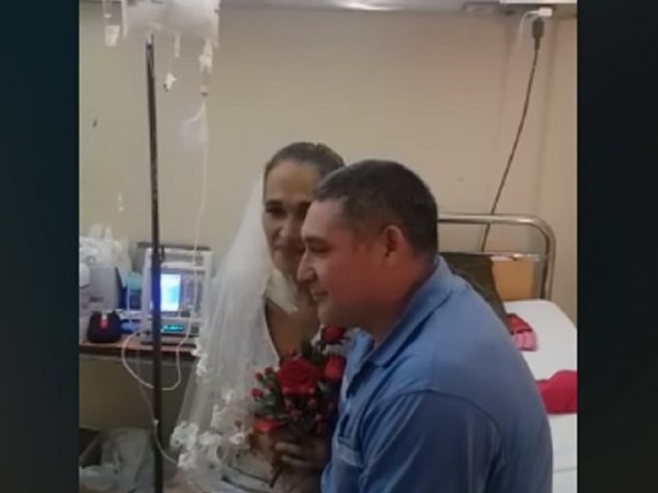 Conmovedora boda en Hospital Nacional de Itauguá