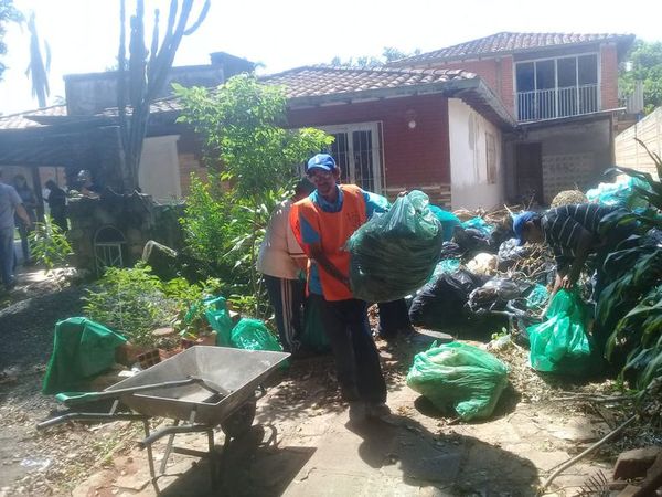 En Ñemby eliminan criaderos de mosquitos e imputan a responsables  - Nacionales - ABC Color