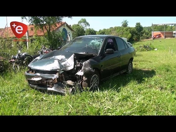 AUTOMOVILISTA HABRÍA HUIDO TRAS IMPACTAR CONTRA UNA COLUMNA EN SAN JUAN DEL PARANÁ