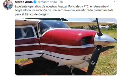 Incautan aeronave y armas presuntamente vinculadas al narcotráfico | .::Agencia IP::.