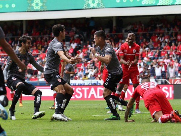 José Doldán anotó en el triunfo del Necaxa ante Toluca