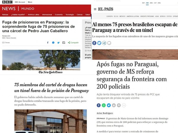 Medios internacionales se hacen eco sobre la "fuga de película" en PJC