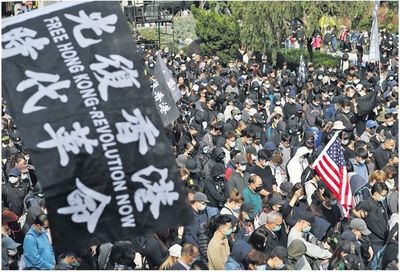 Hong Kong vuelve a la calle en reclamo por el voto  universal - Internacionales - ABC Color