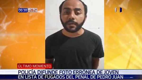 Denuncian error en lista de fugados de cárcel de Pedro Juan