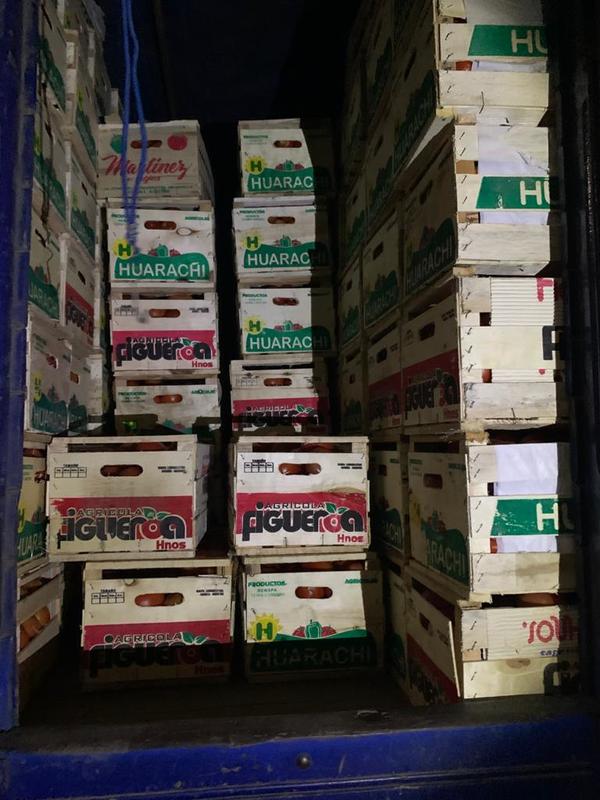 Decomisan  14 toneladas de tomate ingresadas irregularmente | .::Agencia IP::.