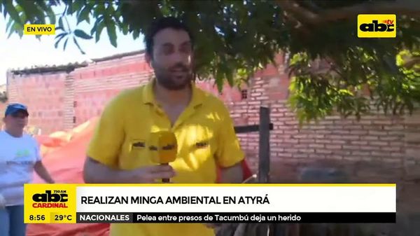 Realizan minga ambiental en Atyrá - ABC Noticias - ABC Color