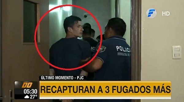 Recapturan a tres fugados del PCC en Concepción