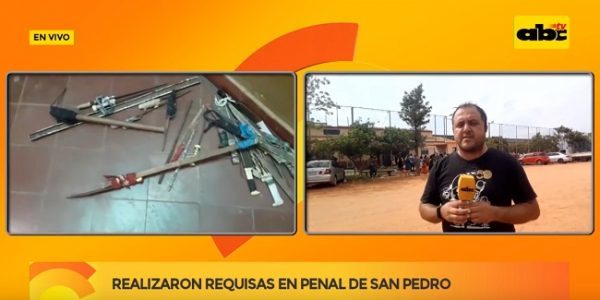 Hallan armas y celulares durante requisa en penal de San Pedro