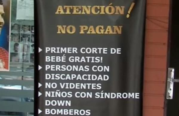 Remarcable gesto: Peluquería ofrece servicios gratis a bebés, bomberos y personas con discapacidad - SNT