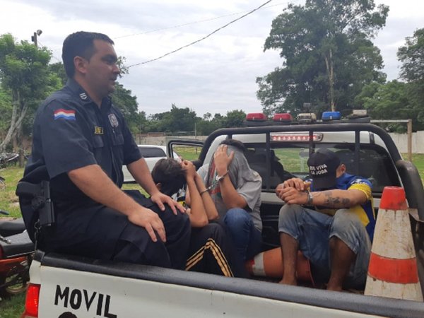 Capturan a sospechosos de realizar hurtos en Coronel Bogado