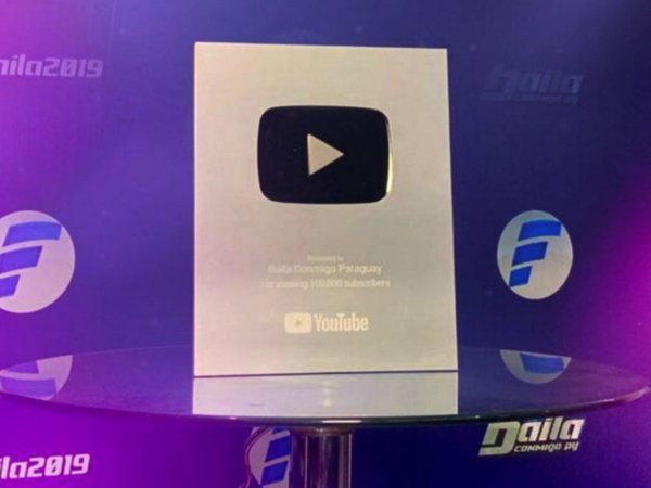 YouTube otorga placa de plata al canal de  Baila Conmigo Paraguay