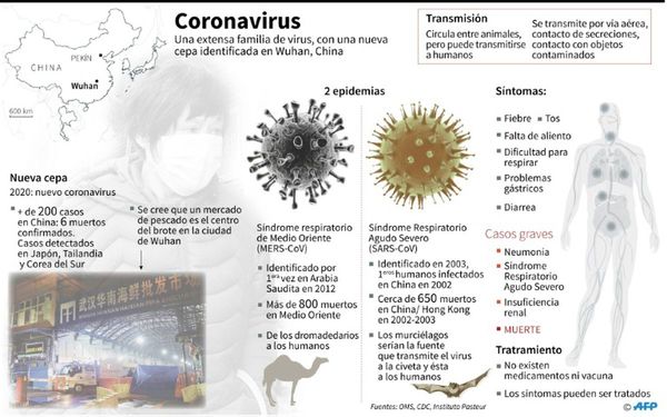 China confirma seis muertes y 300 casos de nuevo virus