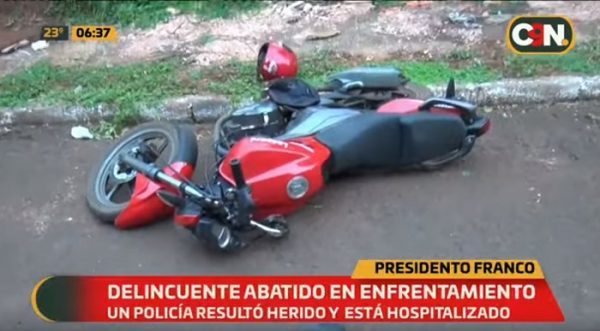 "Motochorro" muere tras enfrentamiento a balazos con policías