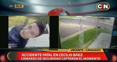 Conductor muere tras chocar contra motocicleta en Caaguazú
